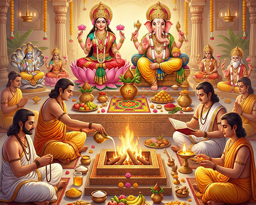 Ganesh Lakshmi Puja in Rohini North West Delhi